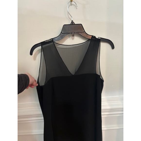 Ralph Lauren Cocktail Dress Wedding Guest Formal Midi Black 100% Silk Size 4 - Picture 4 of 10